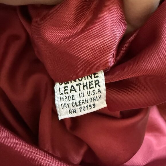 VTG Suede Maxi Dress Size 8 Medium Boho Western A&F Cowgirl Genuine Leather Red - Picture 4 of 13